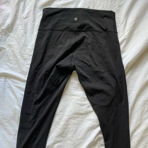 lululemon black leggings. size 8, used.